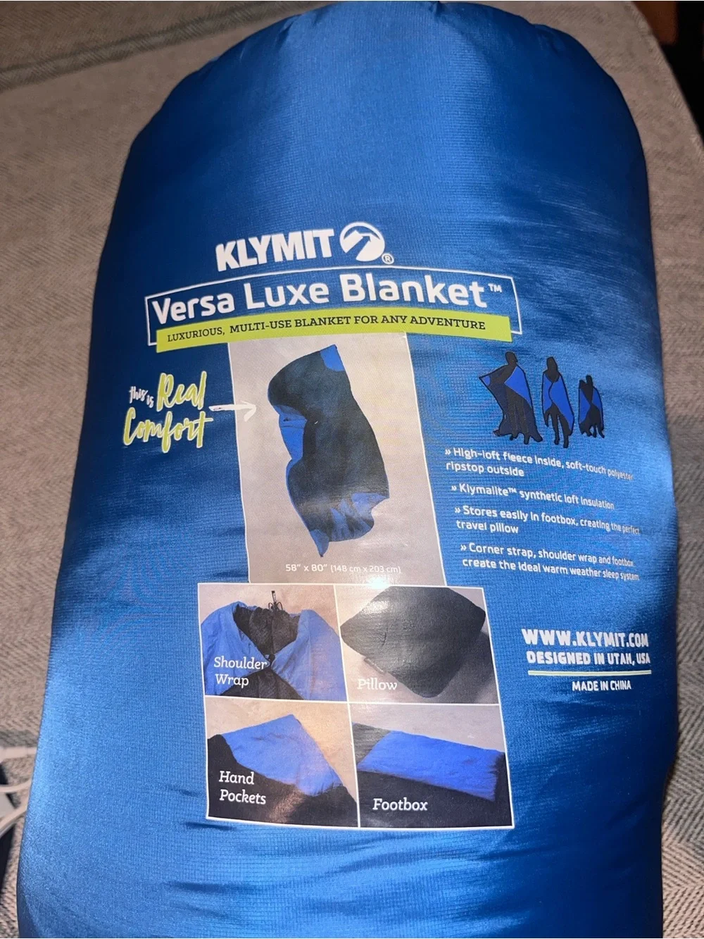 Klymit Versa Luxe Blanket